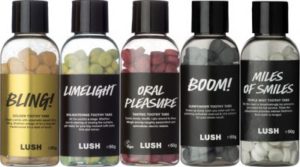 lush oral pleasure toothy tabs