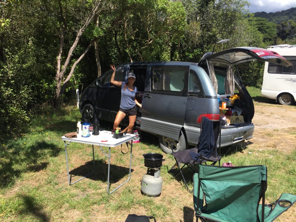 Camping at Abel Tasman National Park, New Zealand