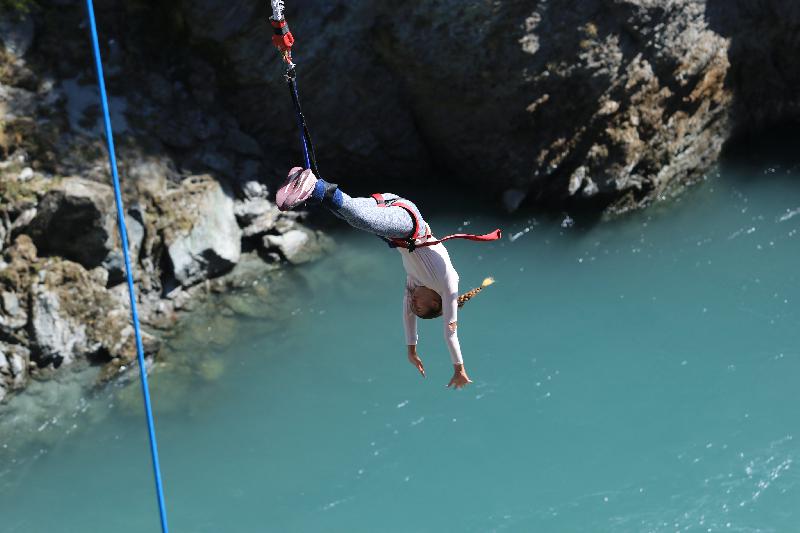 Bungy jumping in Queenstown, New Zealand