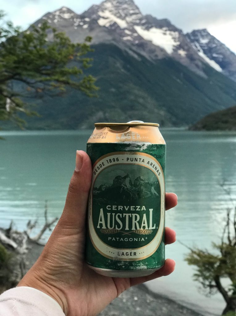 beer at torres del paine natinoal park 